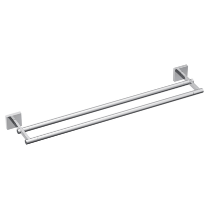 Triva Chrome 24" double towel bar