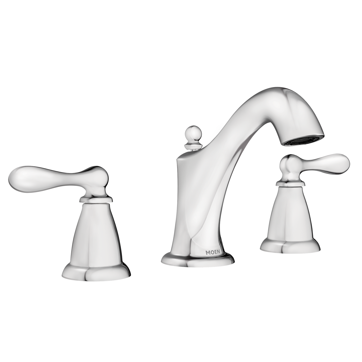 Caldwell Chrome two-handle high arc bathroom faucet