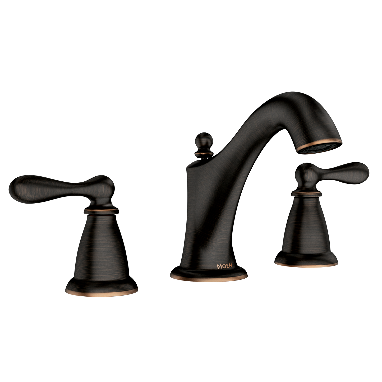 Caldwell Chrome two-handle high arc bathroom faucet