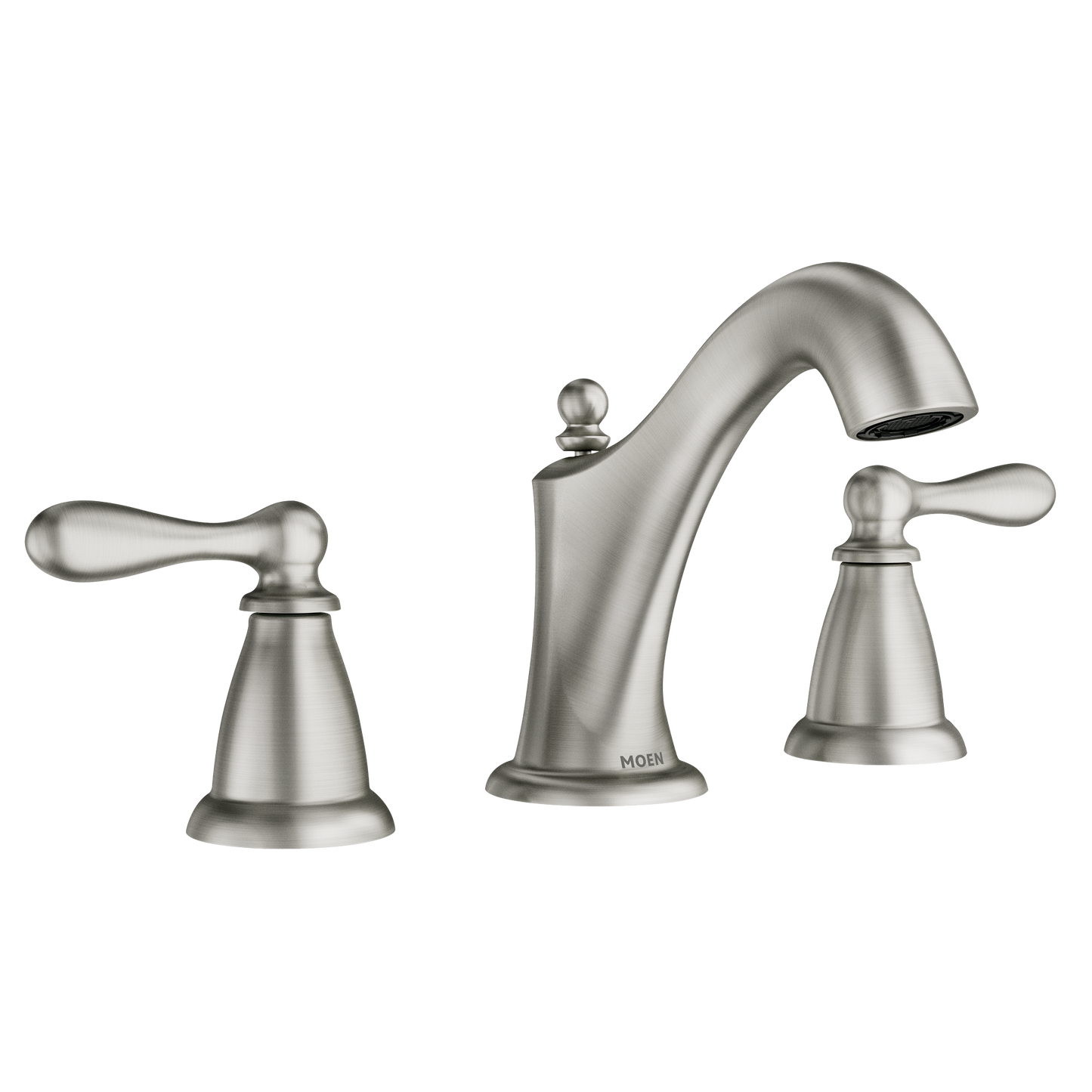 Caldwell Chrome two-handle high arc bathroom faucet