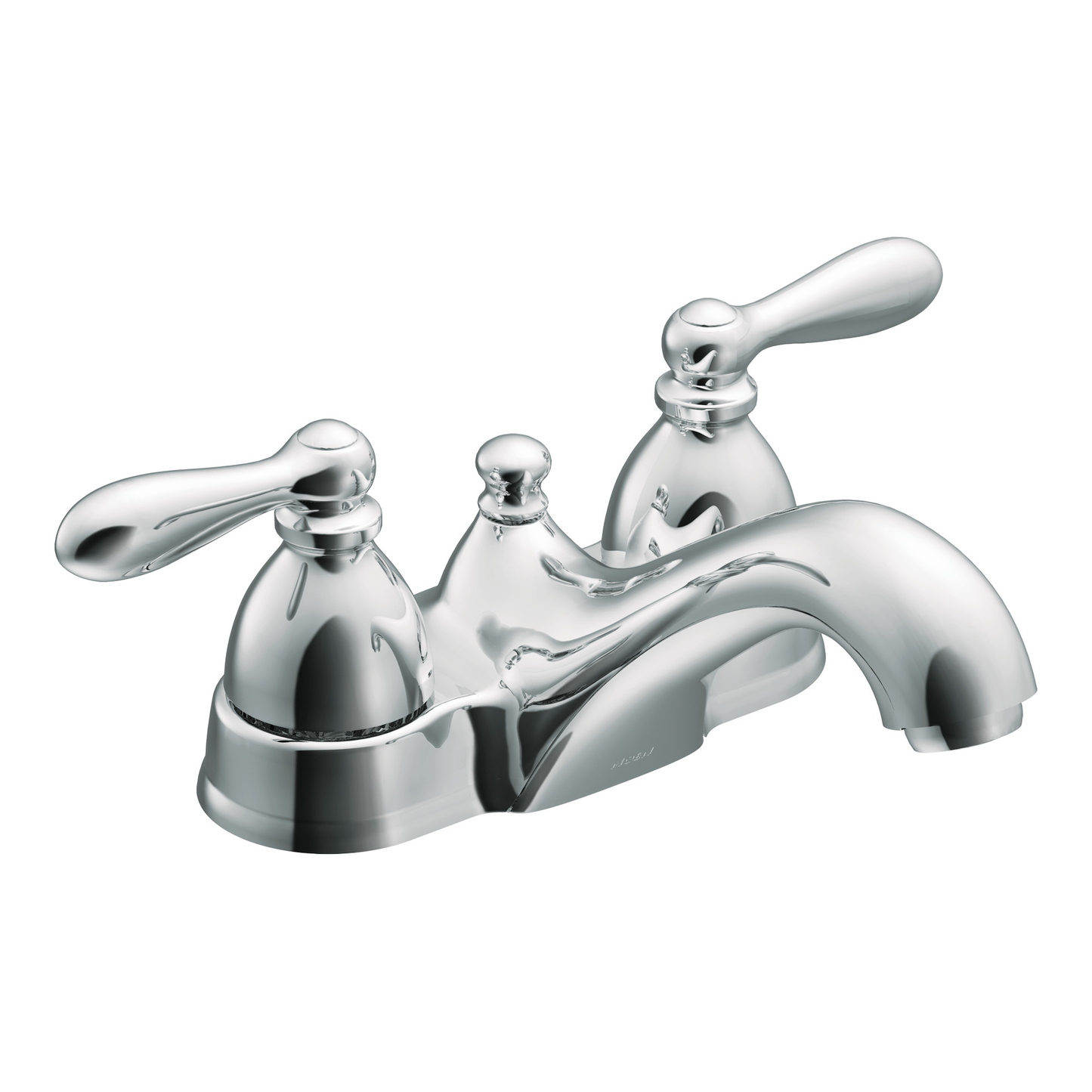 Caldwell Chrome two-handle low arc bathroom faucet