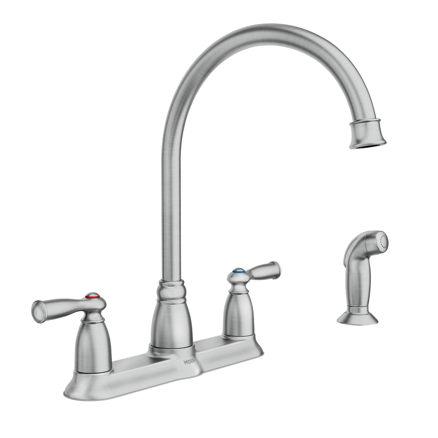 Banbury Chrome Two-Handle High Arc Kitchen Faucet