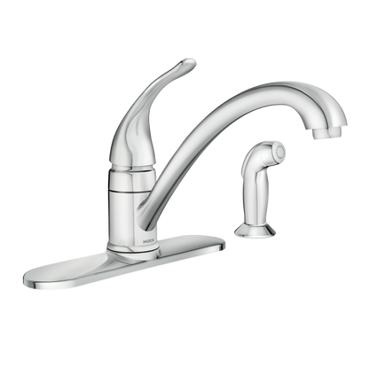 Torrance Chrome one-handle low arc kitchen faucet