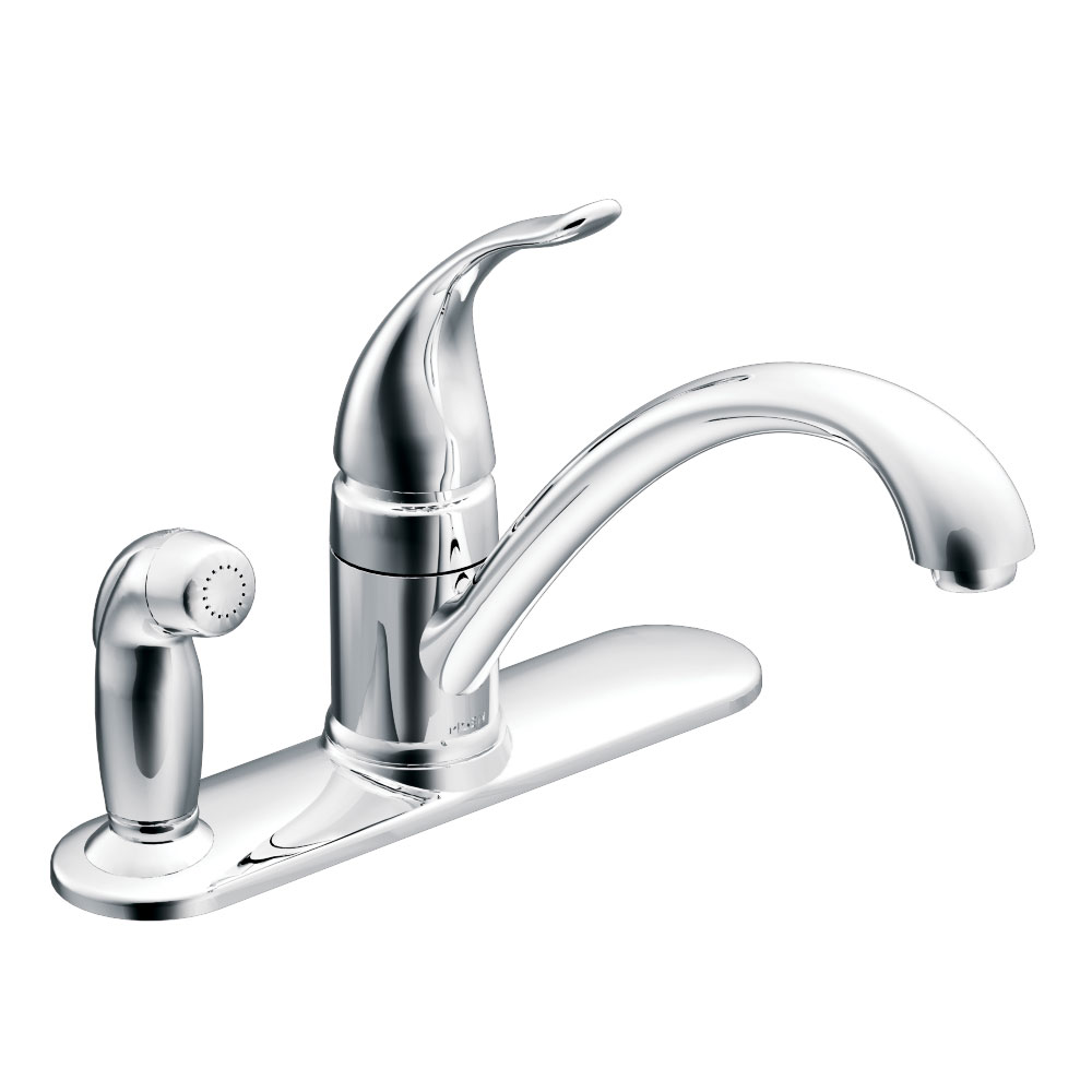 Torrance Chrome one-handle low arc kitchen faucet