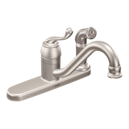 Muirfield Chrome one-handle low arc kitchen faucet