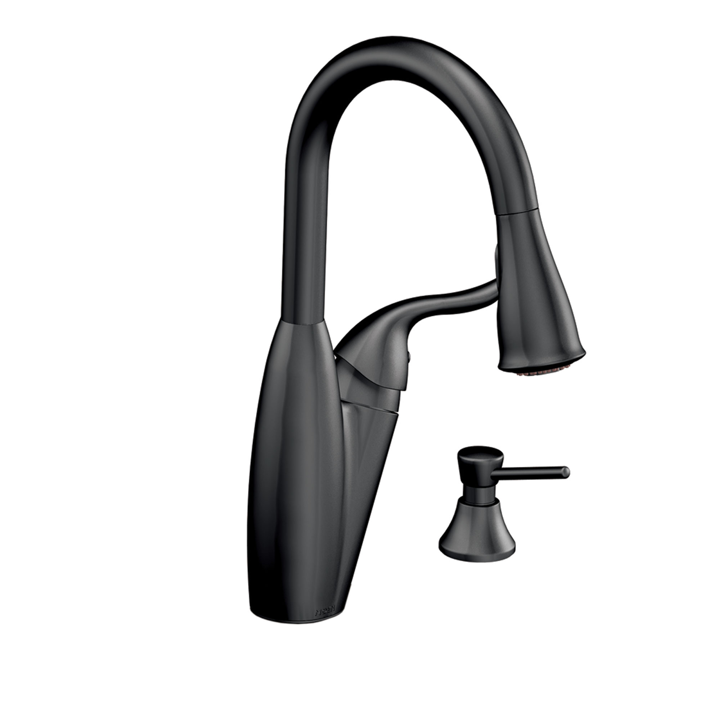 Solidad Chrome one-handle high arc pulldown kitchen faucet