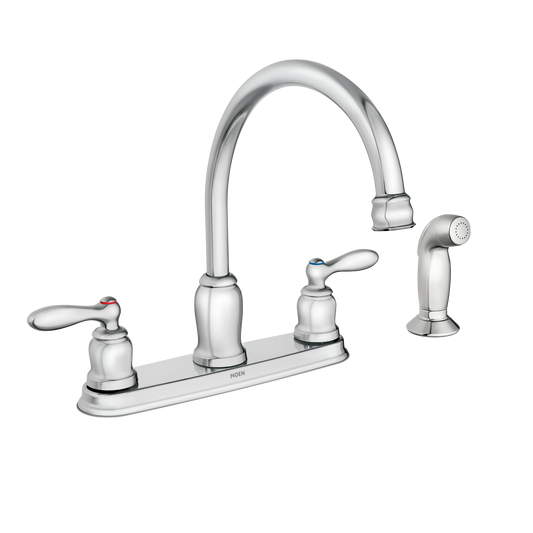 Caldwell Two-handle High Arc Kitchen Faucet