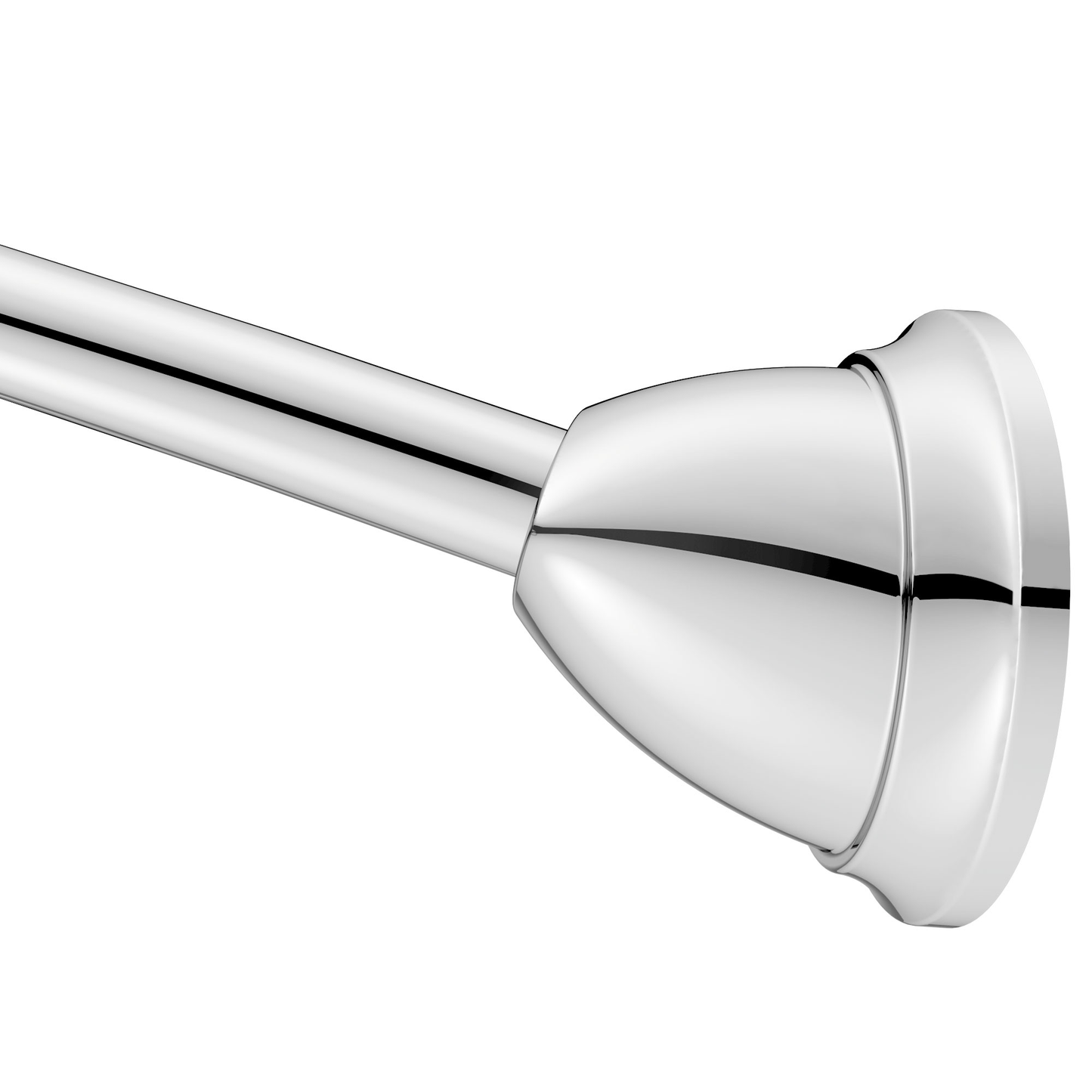 Curved Shower Rods Curved Shower Rod with Magnetix Chrome Tension or Permanent Mount