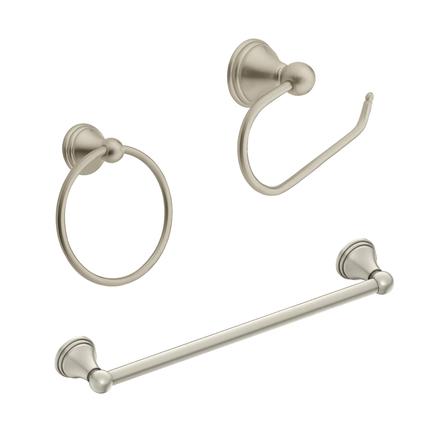 Preston Matte black paper holder towel bar towel ring