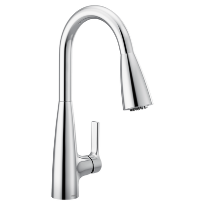 Haelyn Chrome one-handle high arc filtering pulldown kitchen faucet