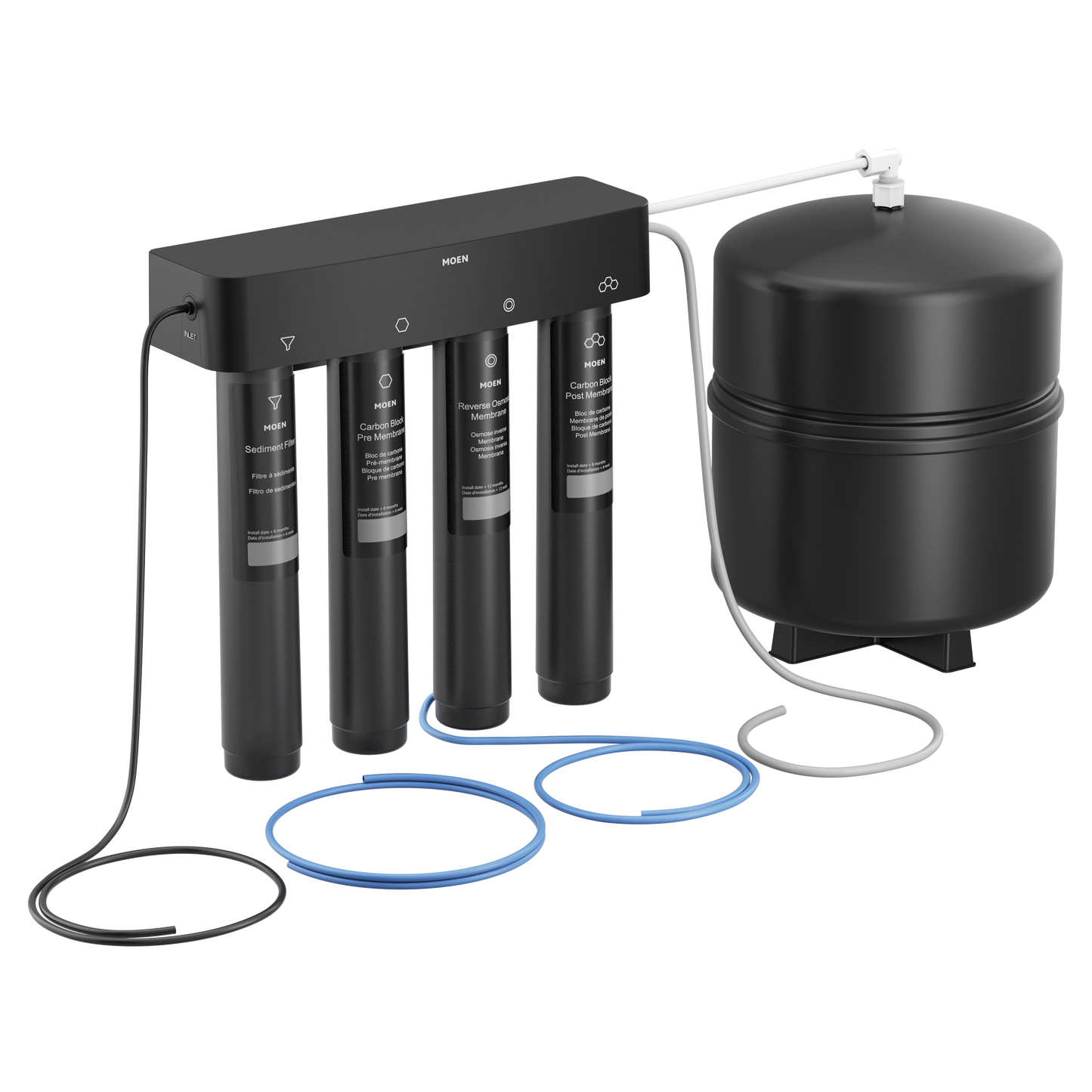 Moen 4-Stage Under Sink Reverse Osmosis Advanced Water Filtration System