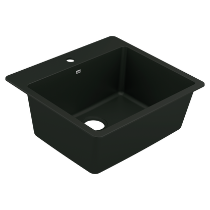 Host 25" Granite Dual Mount Single Bowl Sink