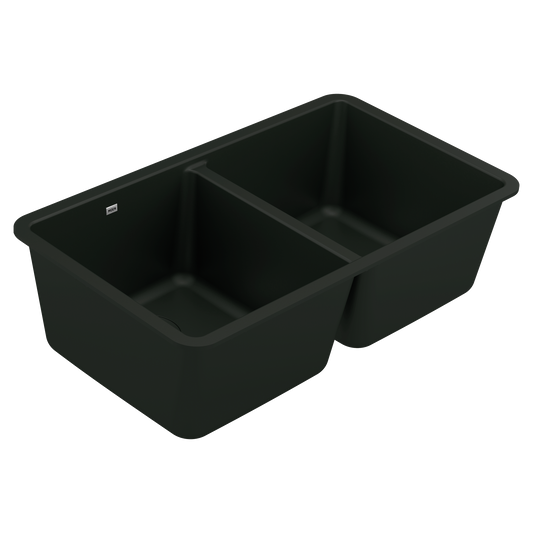 Host 33" Granite Undermount Double Bowl Sink