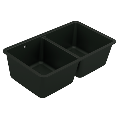 Host 33" Granite Undermount Double Bowl Sink