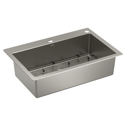 Prep 33" Stainless Steel  Dual Mount Single Bowl Sink