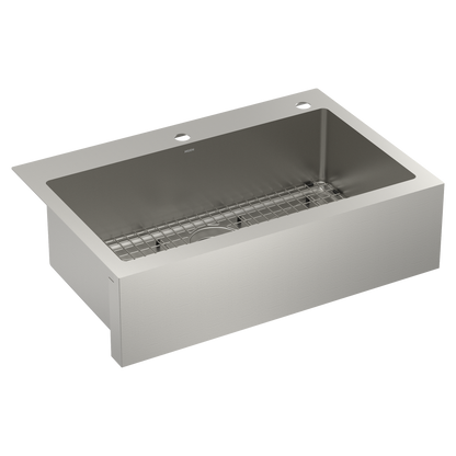 Prep 33" Stainless Steel  Dual Mount Apron Front Single Bowl Sink