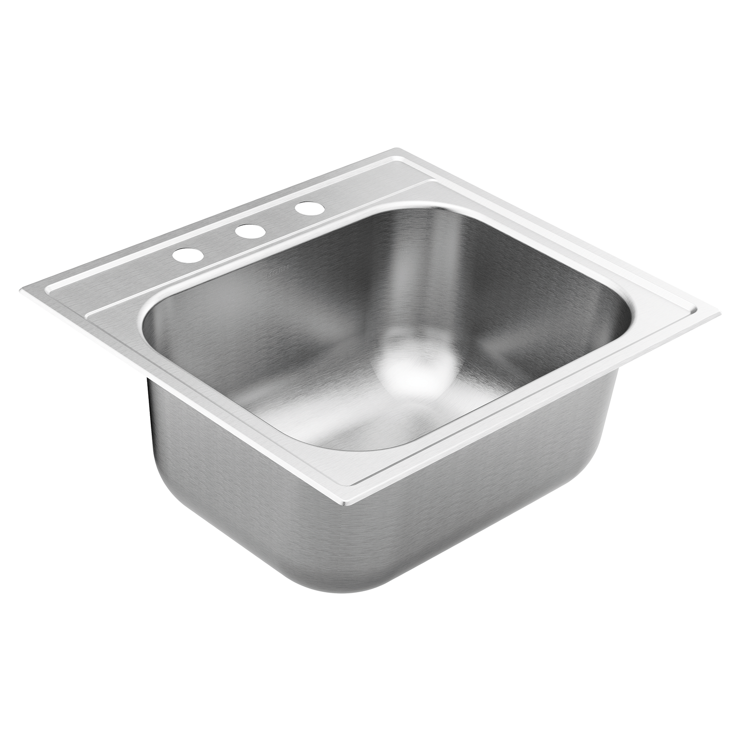 1800 Series 25" x 22" Stainless Steel 18 Gauge Single Bowl Drop In Sink