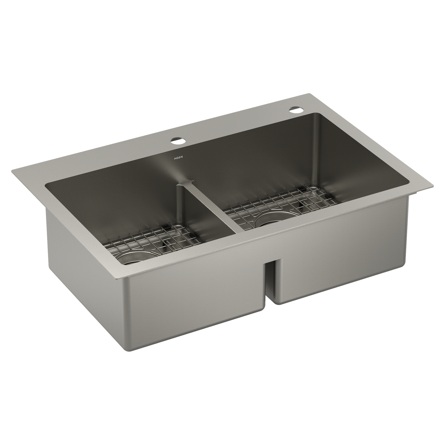 Prep 33" Stainless Steel  Dual Mount Double Bowl Sink