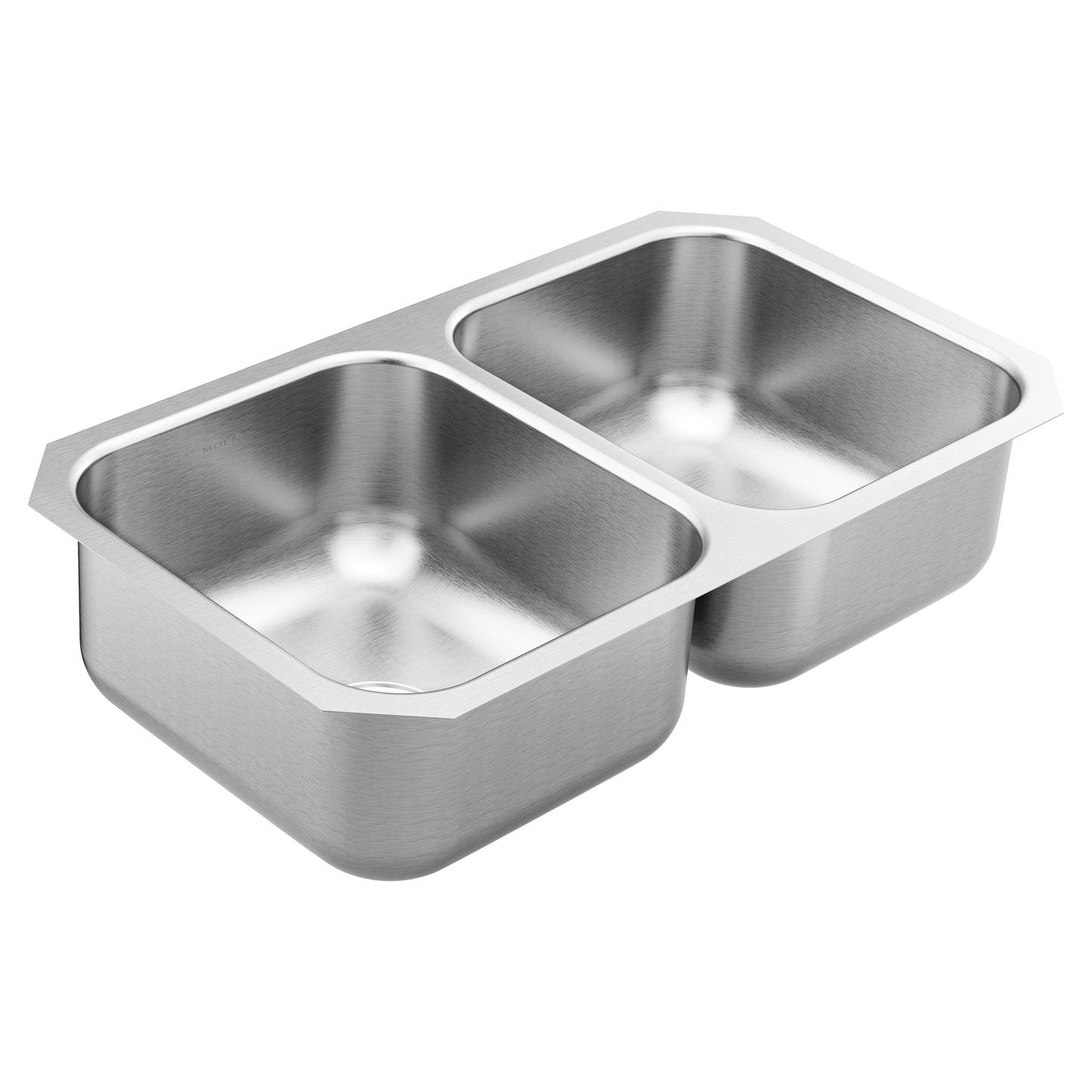 1800 Series 31-3/4" x 18-1/4" Stainless Steel 18 Gauge Double Bowl Sink