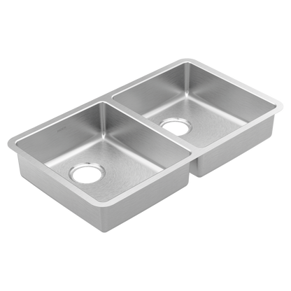 Prep 32" Undermount Double Bowl Sink