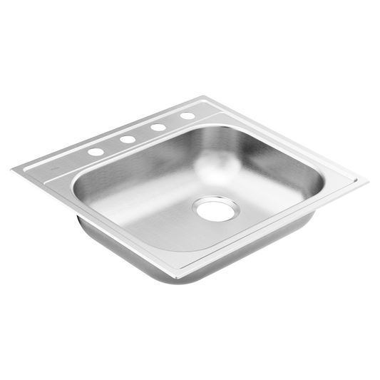 2000 Series 25"x22" 20 Gauge Single Bowl Drop In Sink