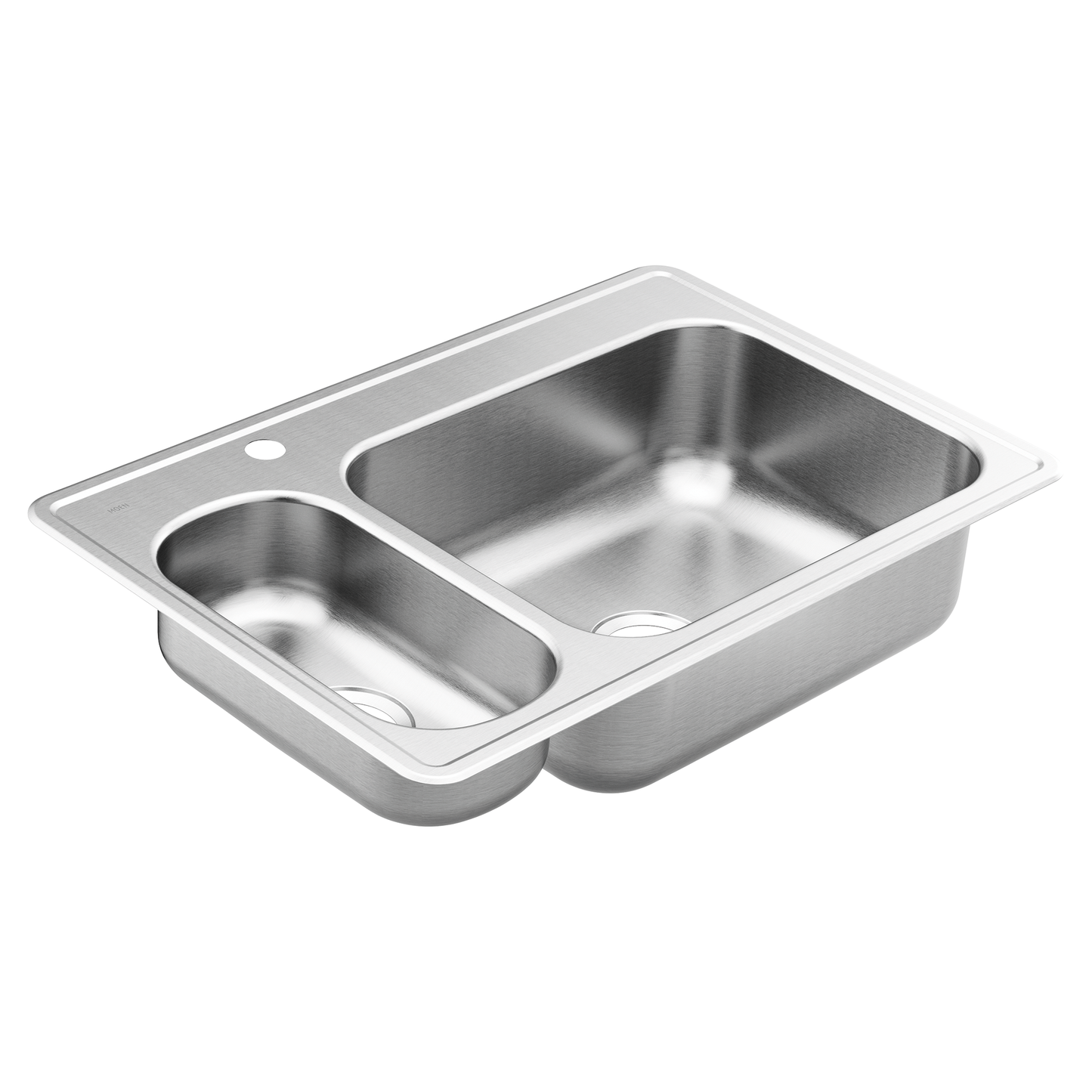 2000 Series 33"x22" stainless steel 20 gauge double bowl drop in sink