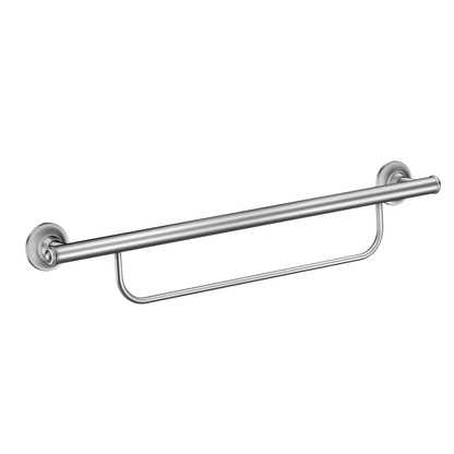 Chrome 24" Grab Bar with Towel Bar