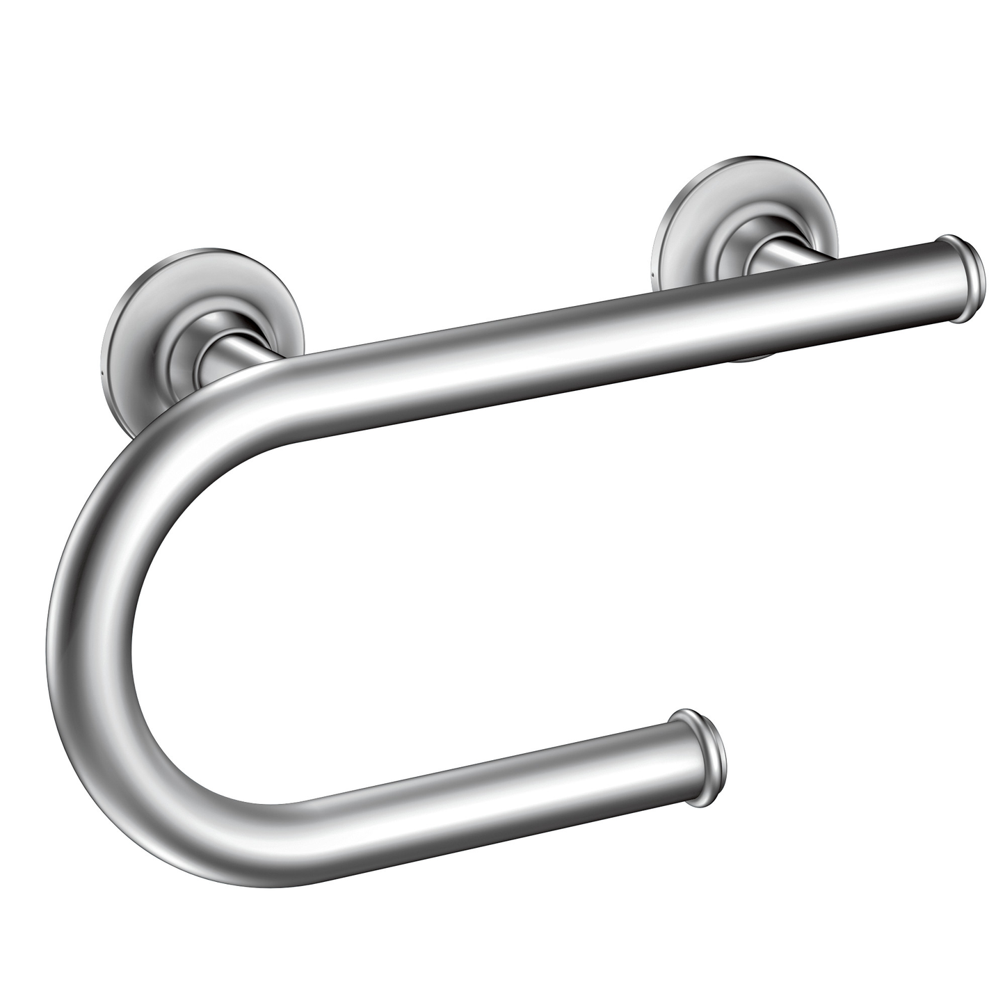 Chrome 8" grab bar with accessories