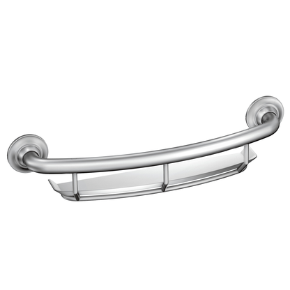 Chrome 16" Grab Bar with Shelf