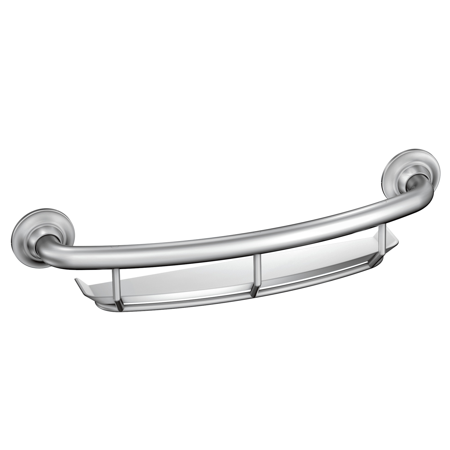 Chrome 16" Grab Bar with Shelf