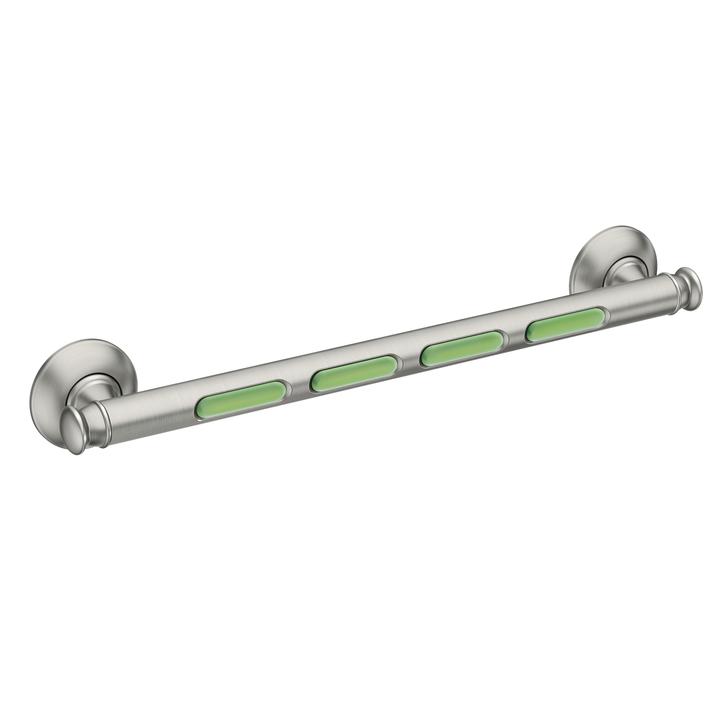 Banbury® 18" Glow-in-the-Dark Grab Bar Spot Resist™ Brushed Nickel