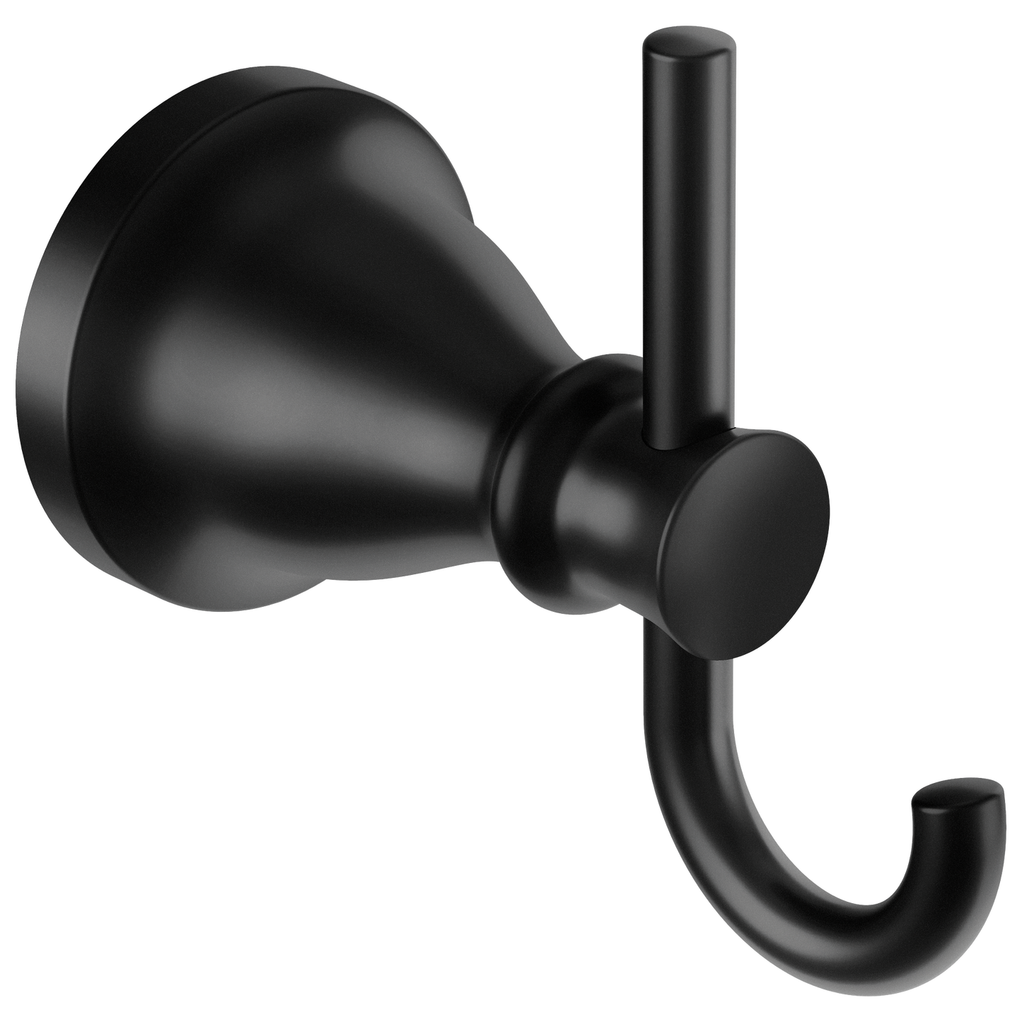 Hilliard Matte black double robe hook