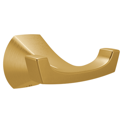 Lindor Brushed gold double robe hook