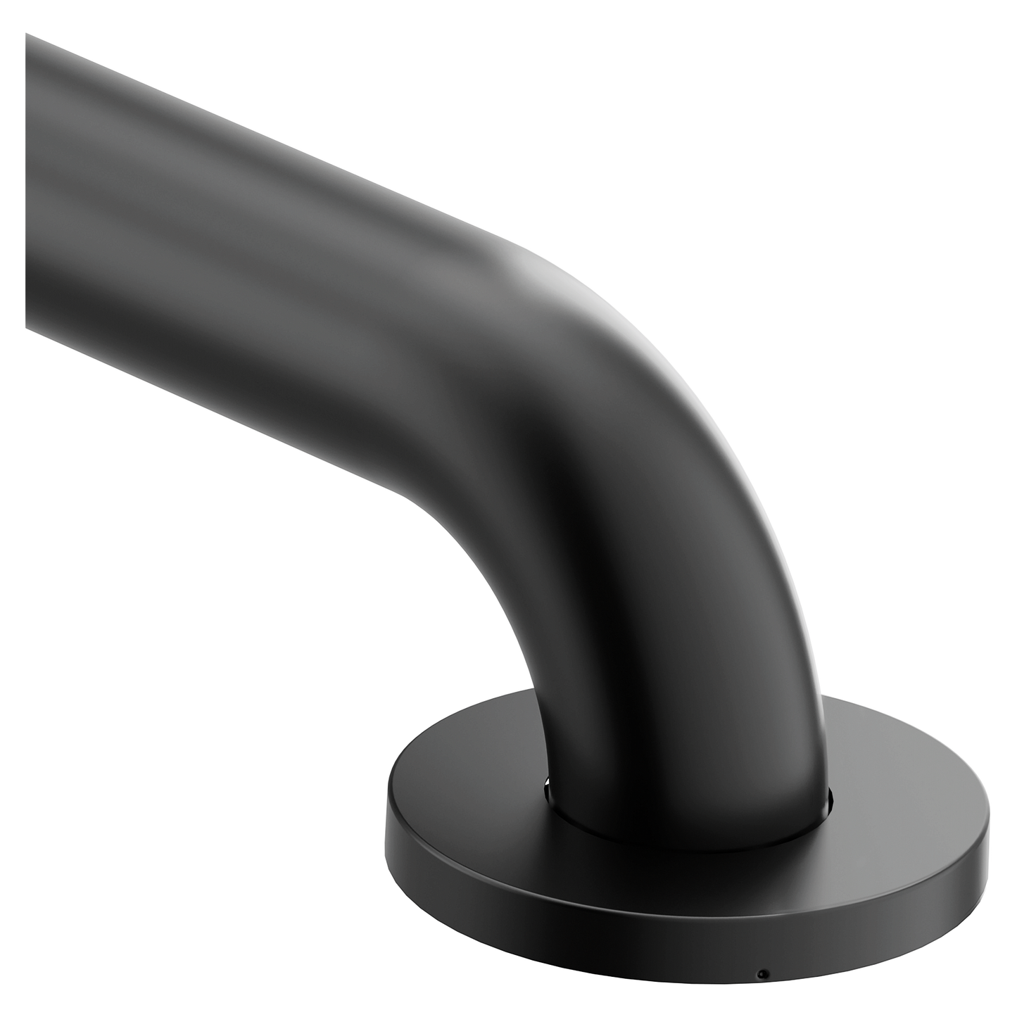 Matte black 48" concealed screw grab bar