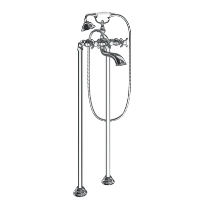 Weymouth Chrome Two-Handle Tub Filler including Handheld Shower