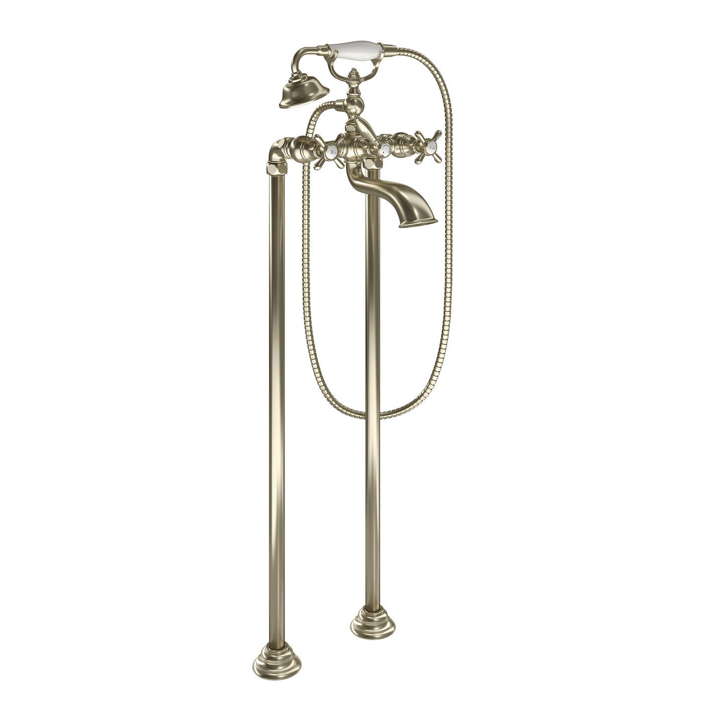 Weymouth Chrome Two-Handle Tub Filler including Handheld Shower