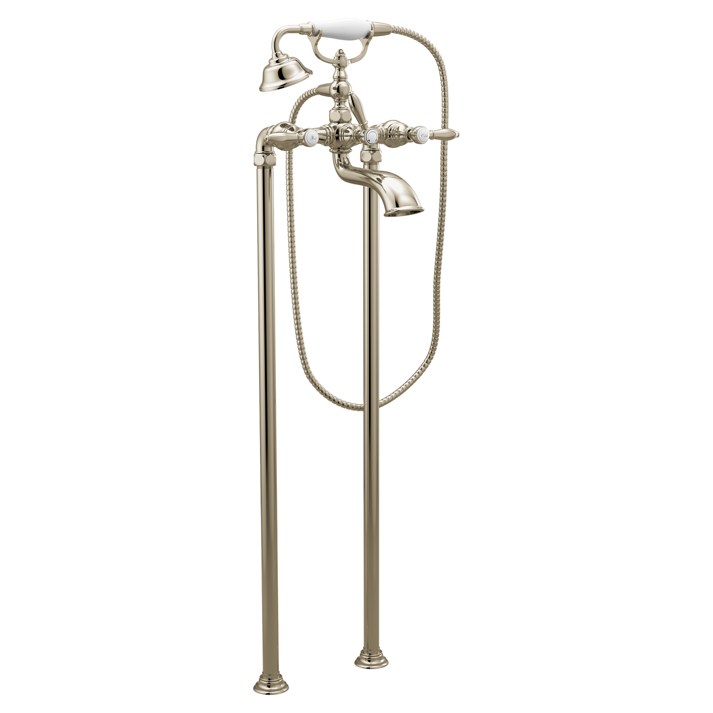 Weymouth Two-Handle Tub Filler including Handheld Shower