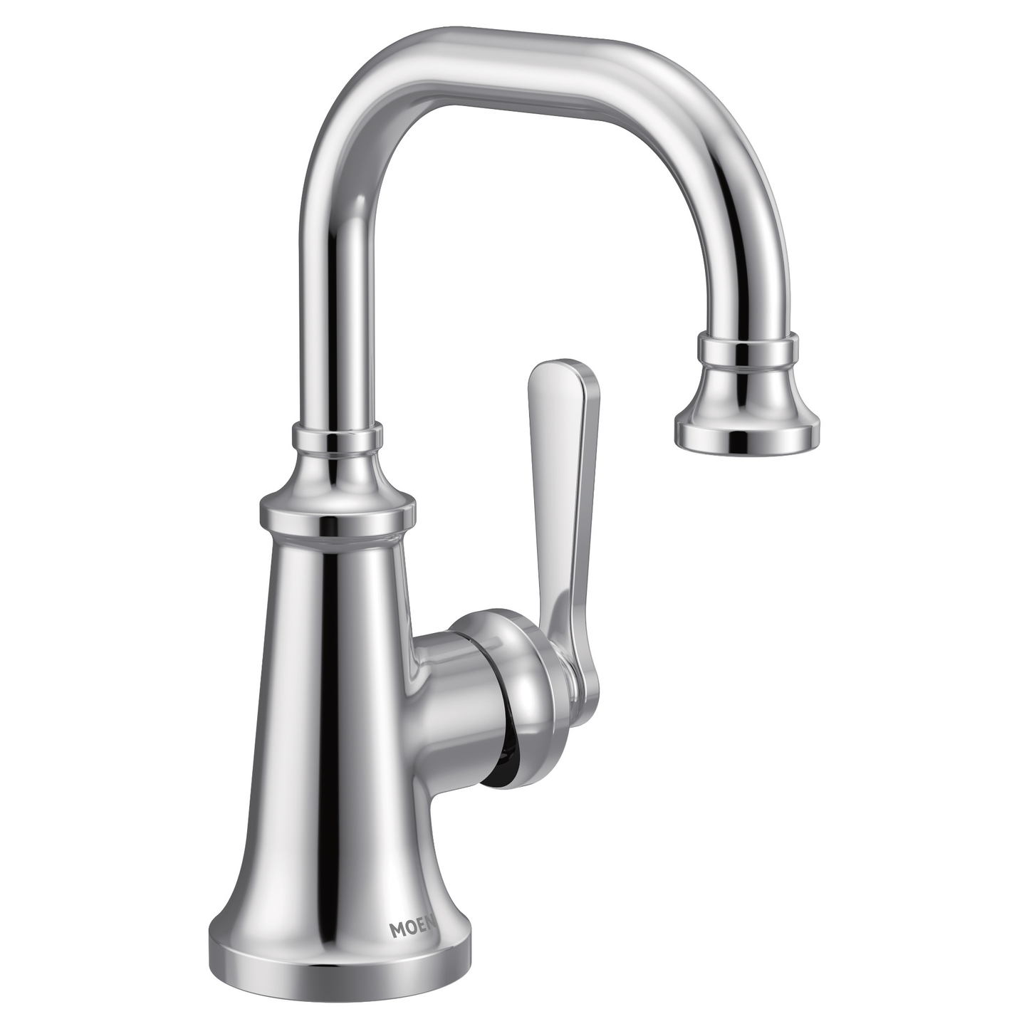 Colinet Chrome one-handle high arc bathroom faucet