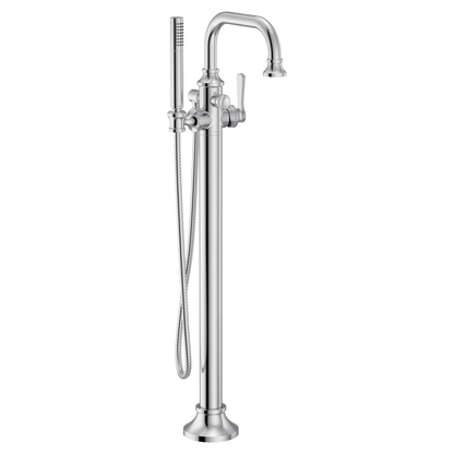 Colinet Chrome one-handle tub filler includes hand shower