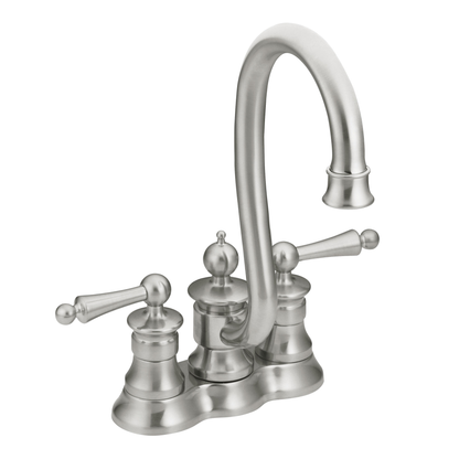 Waterhill Chrome two-handle high arc bar faucet