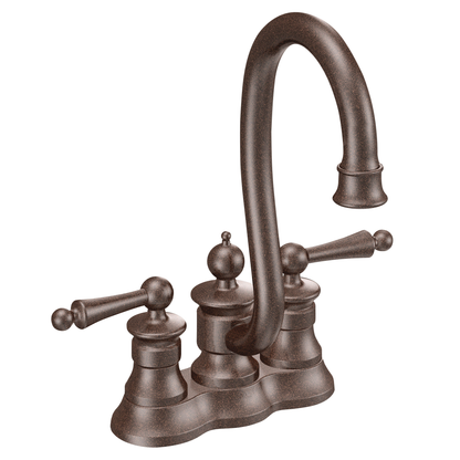 Waterhill Chrome two-handle high arc bar faucet