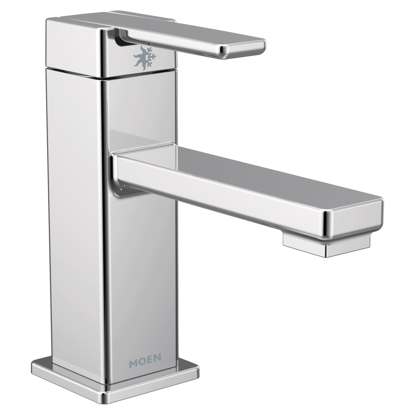 90 Degree One-Handle Low Arc Bathroom Faucet