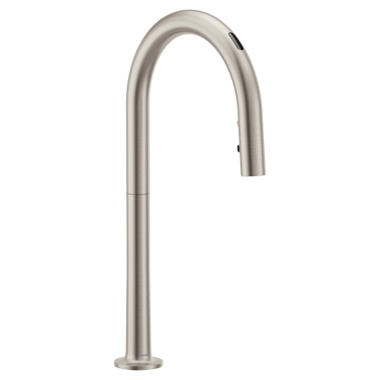 Apphia Chrome one-handle high arc pulldown kitchen faucet