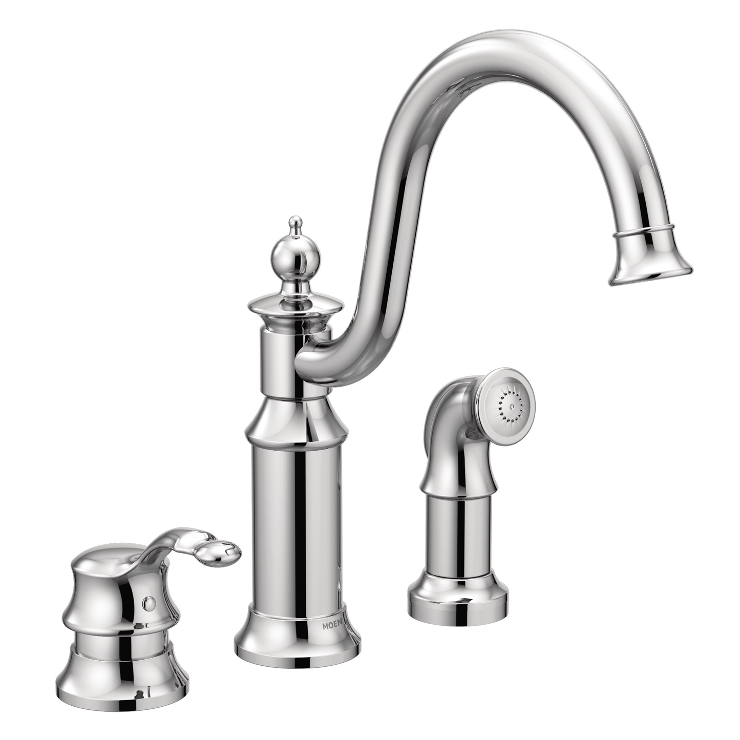 Waterhill Chrome One-Handle High Arc Kitchen Faucet