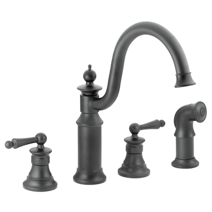 Waterhill Chrome Two-Handle High Arc Kitchen Faucet