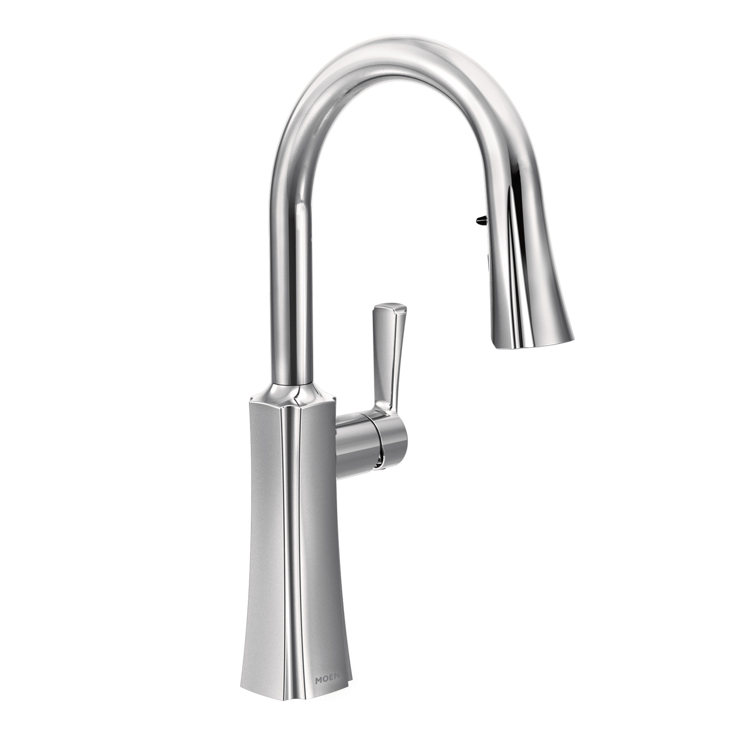 Etch Chrome One-Handle High Arc Pulldown Kitchen Faucet