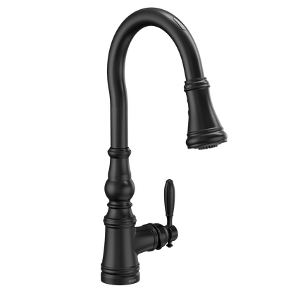 Weymouth Motion Control Smart Kitchen Faucet One Handle High Arc Pulldown