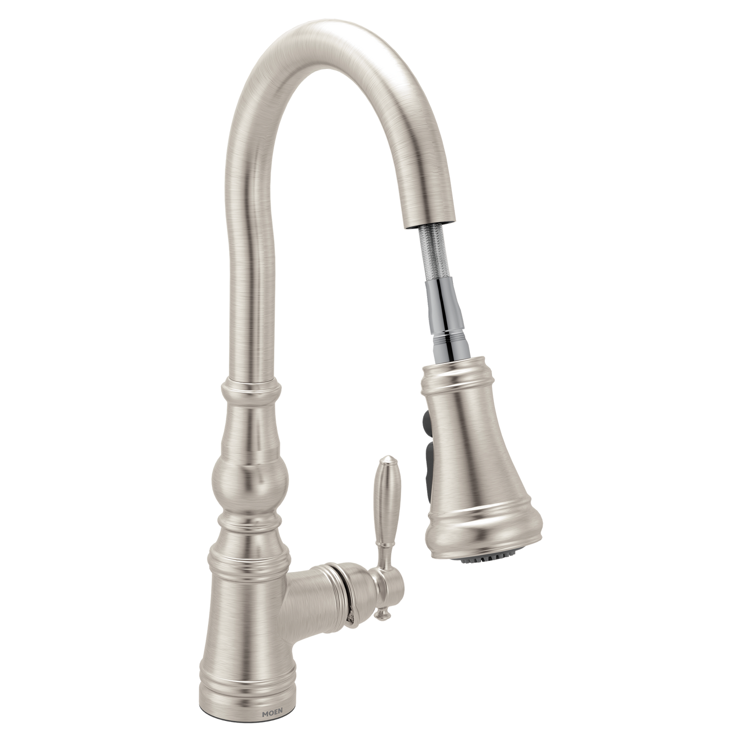 Weymouth Spot resist stainless one-handle high arc pulldown kitchen faucet