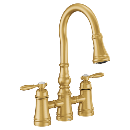 Weymouth Two-Handle High Arc Pulldown Kitchen Faucet