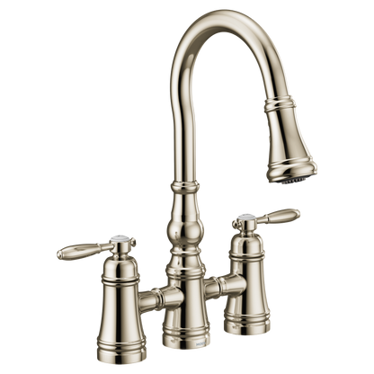 Weymouth Two-Handle High Arc Pulldown Kitchen Faucet